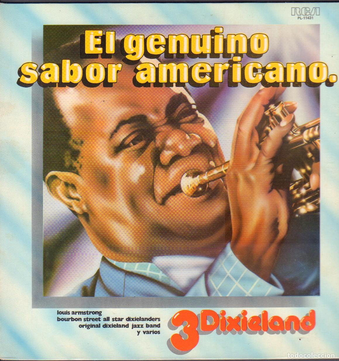 Discos de vinilo: EL GENUINO SABOR AMERICANO - 3 DIXIELAND / LOUIS MARMSTRONG, JAZZ BAND.../ LP RCA 1979 RF-26956