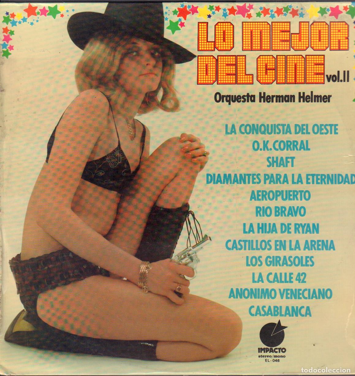 Disques de vinyle: LO MEJOR DEL CINE VOL. 2 - O.K. CORRAL, SHAFT, AEROPUERTO, RIO BRAVO.../ LP IMPACTO 1974 RF-26962