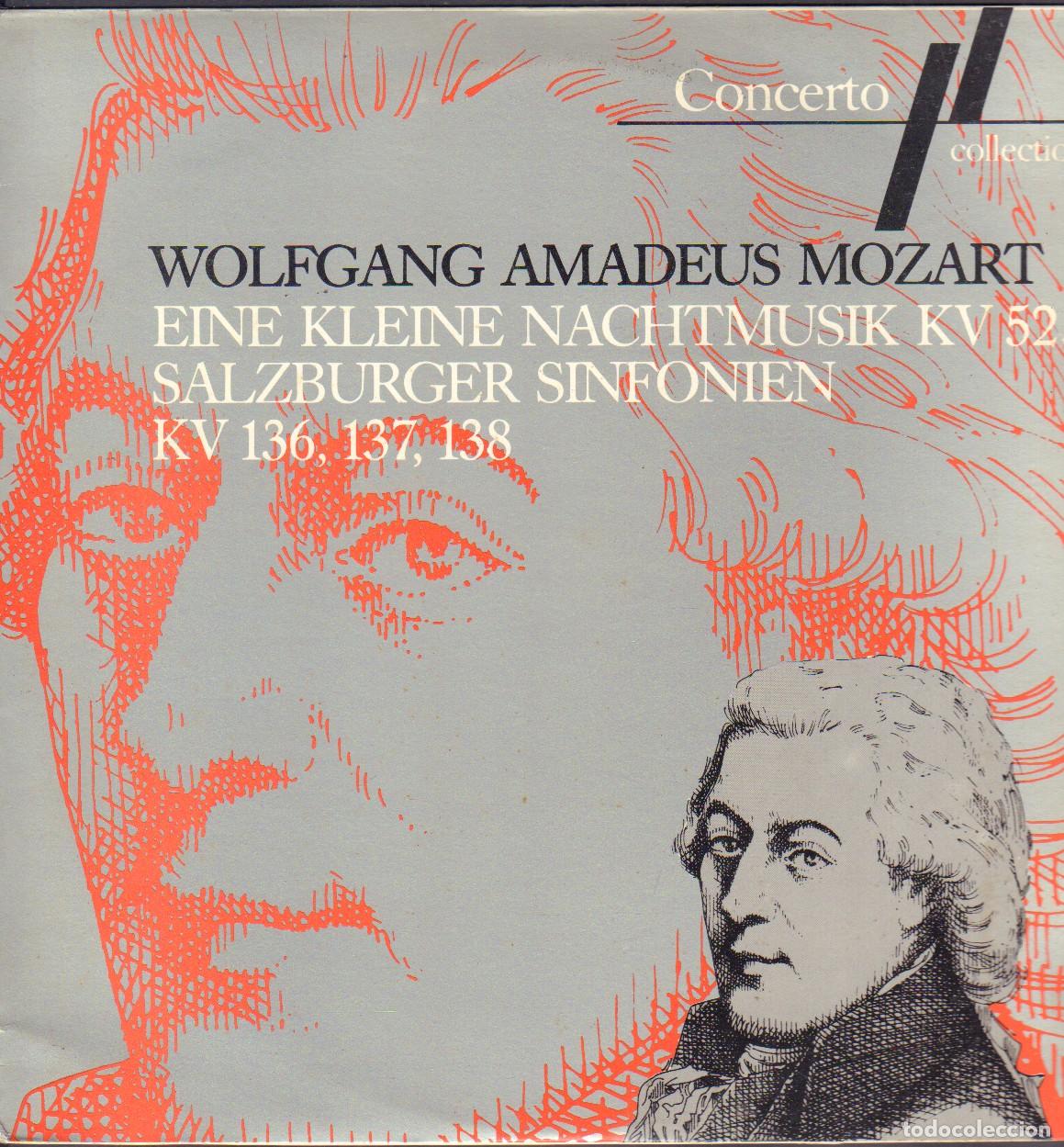 Discos de vinilo: WOLFGANG A. MOZART - EINE KLEINE NACHTMUSIK KV 525. SALZBURGER SINFONIEN / LP CONCERTO RF-26968