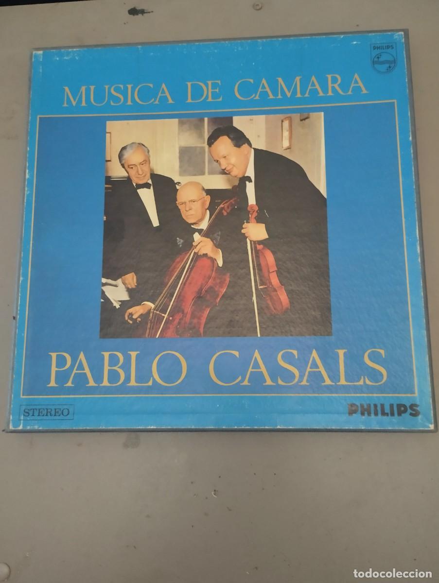 Discos de vinilo: MUSICA DE CAMARA PABLO CASALS 3 X LP CAJA libreto