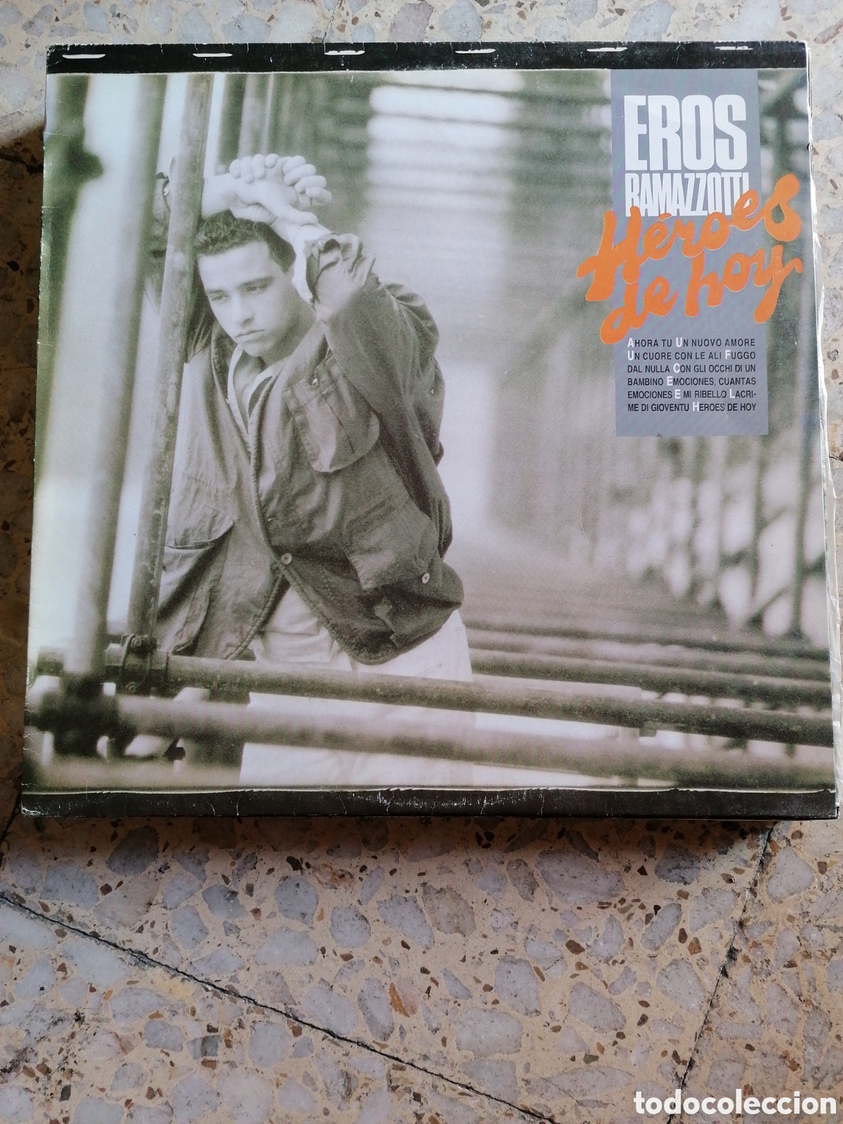 Vinyl-Schallplatten: LP EROS RAMAZZOTTI HEROES HOY 1986 ESPA&Ntilde;A
