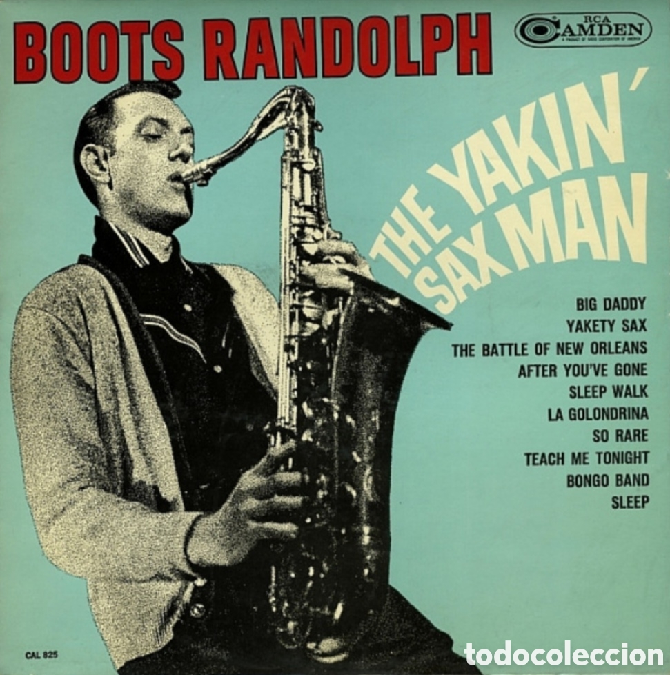 Discos de vinilo: LP BOOTS RANDOLPH - The Yakin Sax Man - RCA Camden 1964 - CAL 825 - Edicion USA (VG/NM)