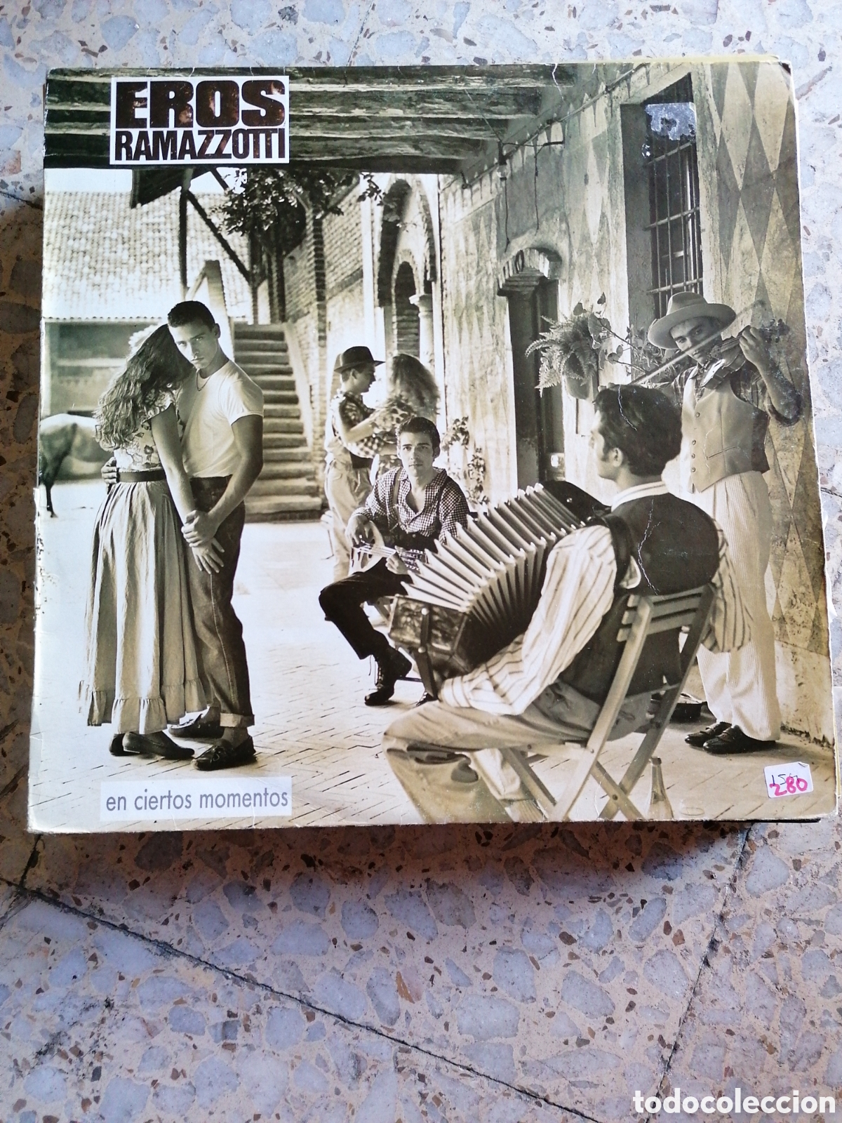 Vinyl records: LP EROS RAMAZZOTTI EN CIERTO MOMENTOS 1987 ESPA&Ntilde;A INSERT
