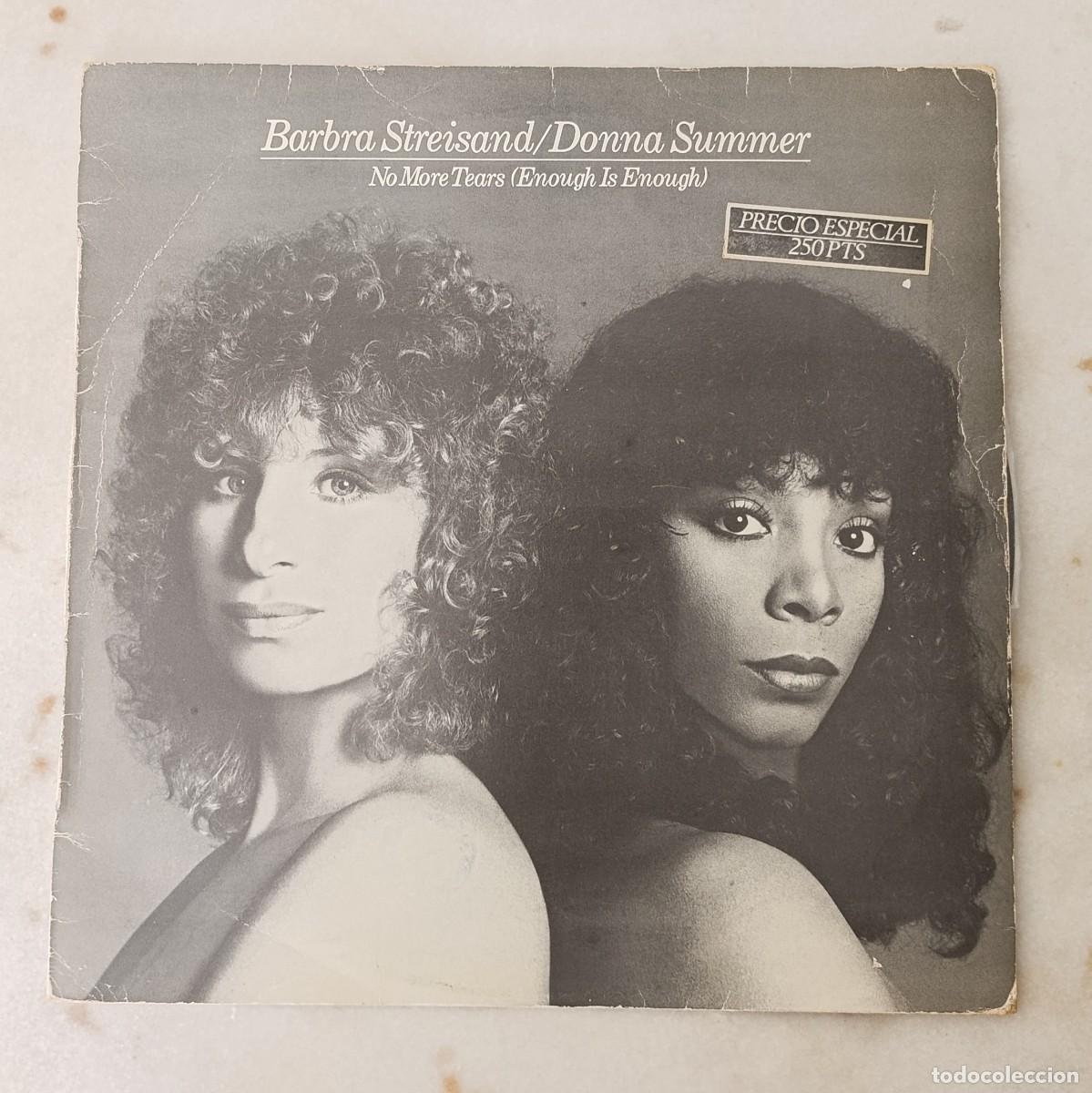 Discos de vinilo: Vinilo Maxi Single Barbra Streisand Donna Summer No More Tears CBS 1979 128000