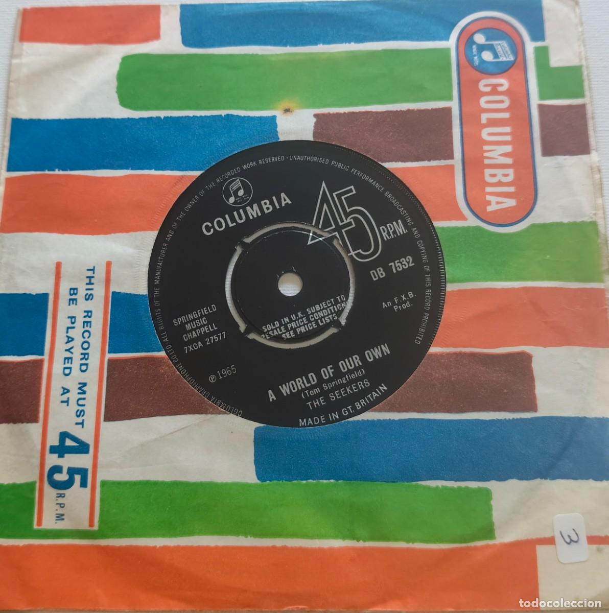 Discos de vinilo: THE SEEKERS-A WORLD OF OUR OWN/SINNER MAN-PEDIDO MINIMO 11 EUROS