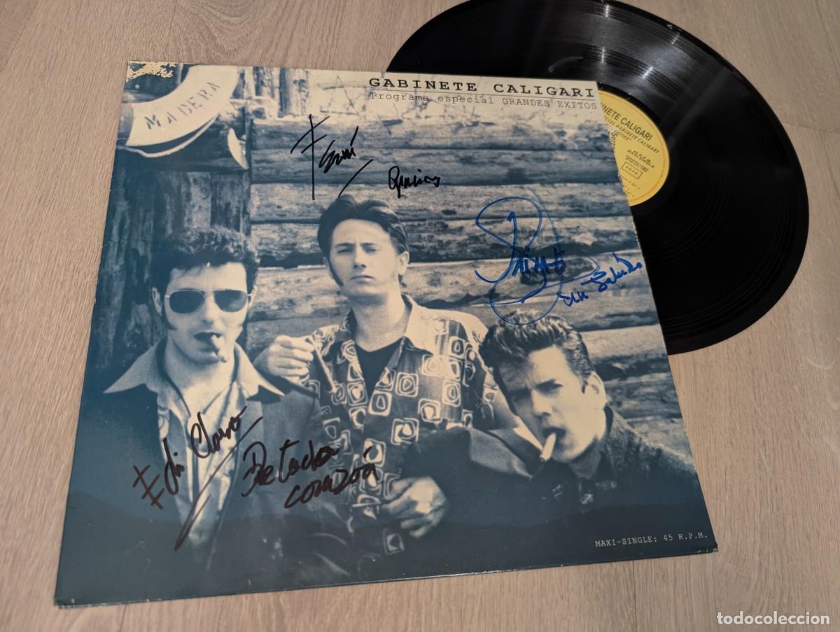 Disques de vinyle: GABINETE CALIGARI - PROGRAMA ESPECIAL - GRANDES EXITOS .MAXISINGLE ESPECIAL PROMOCION 1993 - FIRMADO