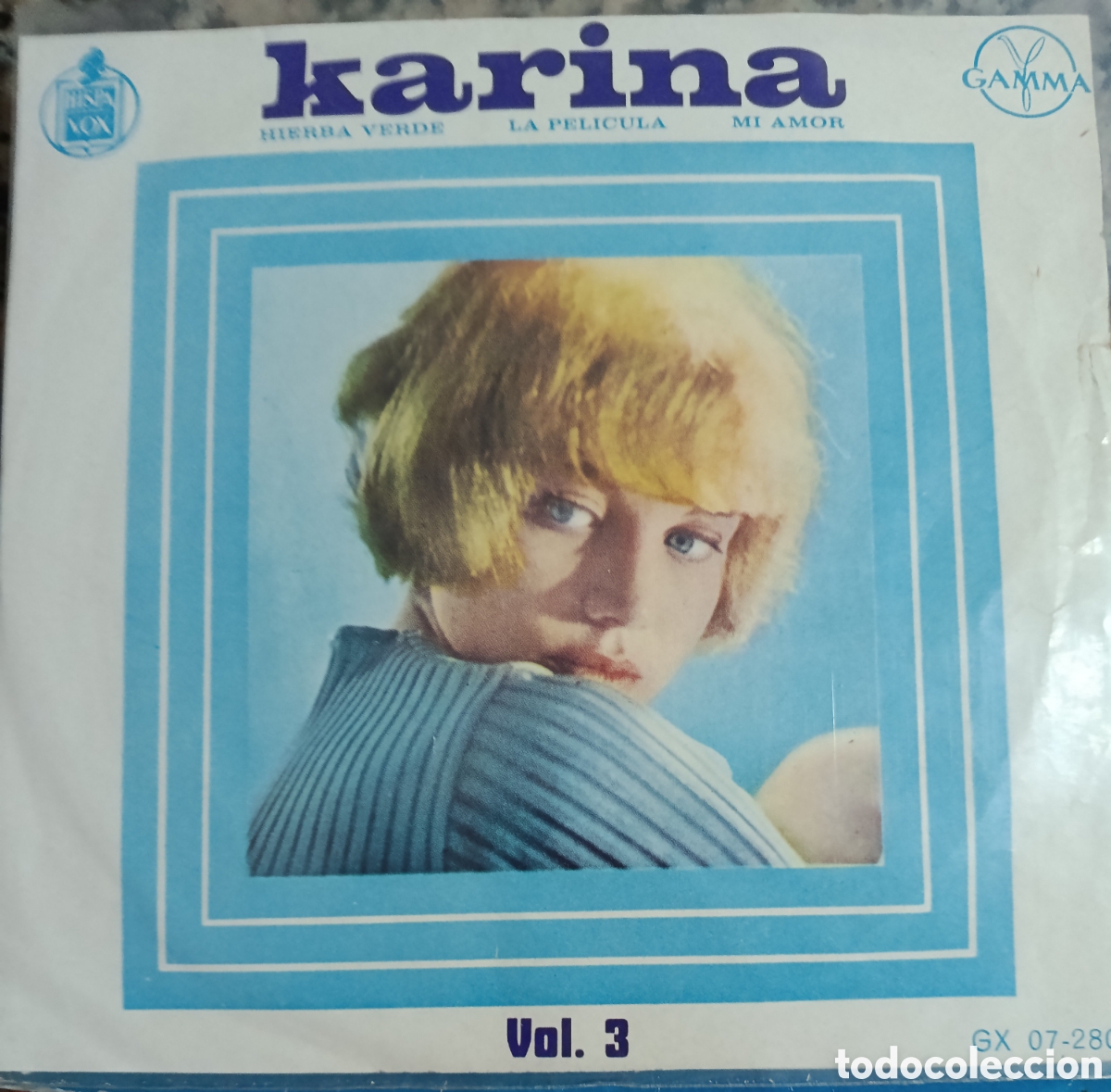 Disques de vinyle: Karina Ep sello Gamma-Hispavox editado en M&eacute;xico.