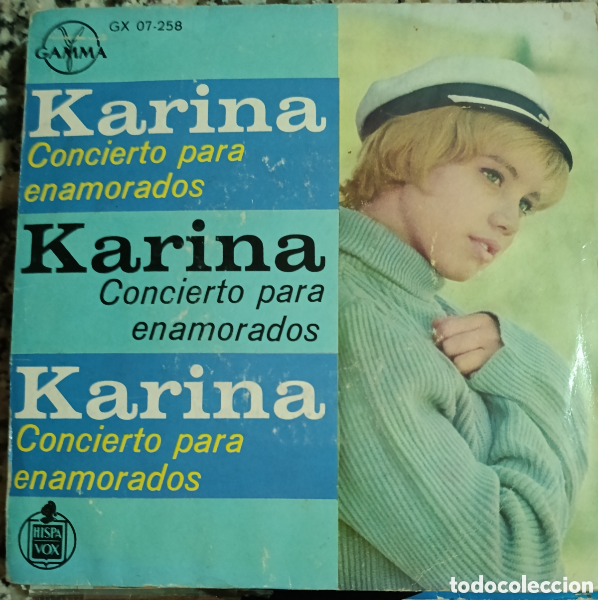 Discos de vinil: Karina Ep sello Gamma-Hispavox editado en M&eacute;xico.