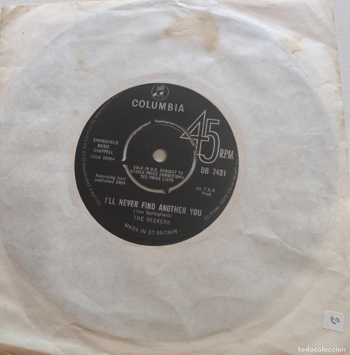 Discos de vinilo: THE SEEKERS -I'LL NEVER FINDANOTHER YOU-PEDIDO MINIMO 11 EUROS