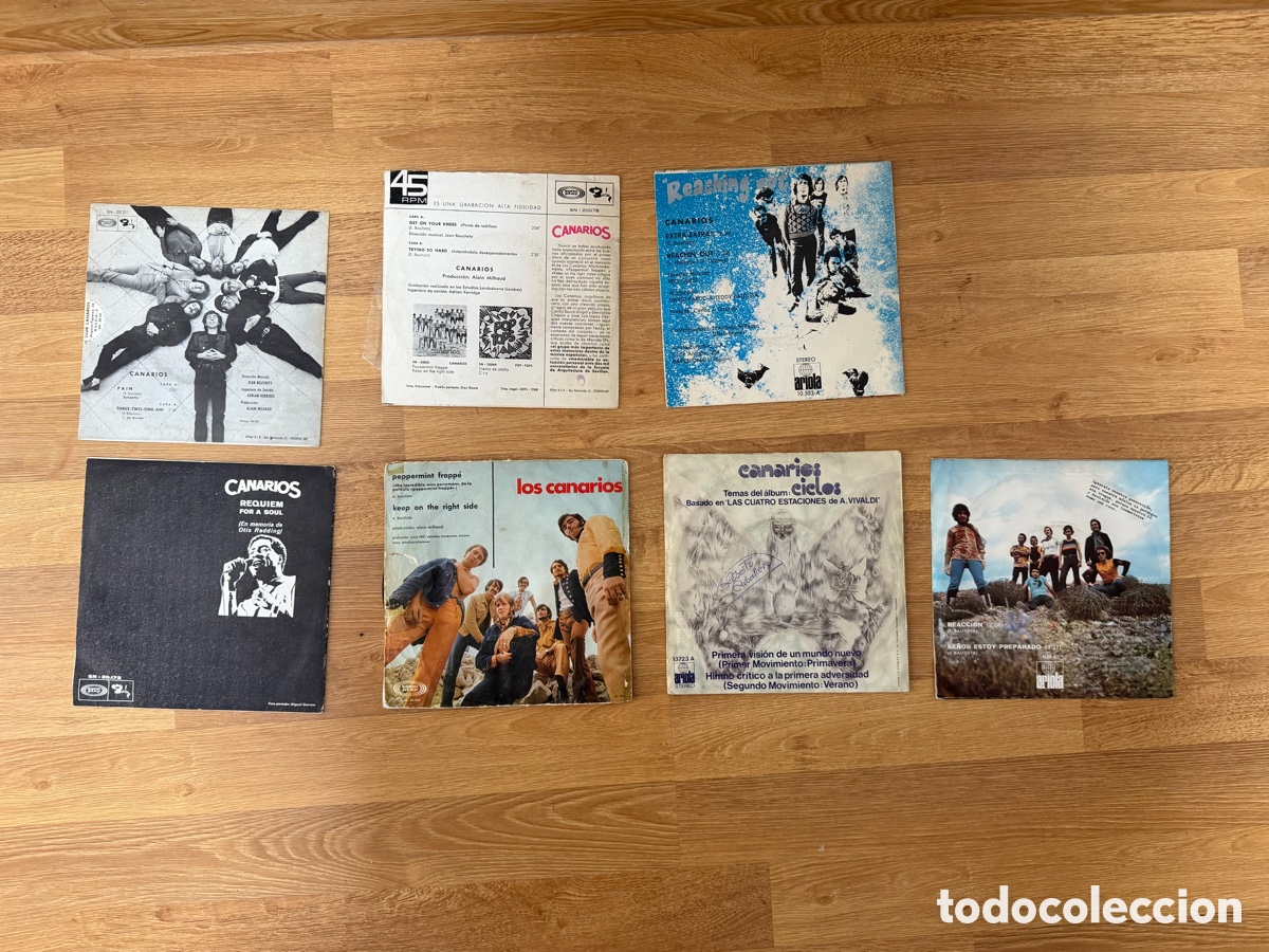 Discos de vinilo: Los Canarios vinilos 7&rdquo; - Foto 2