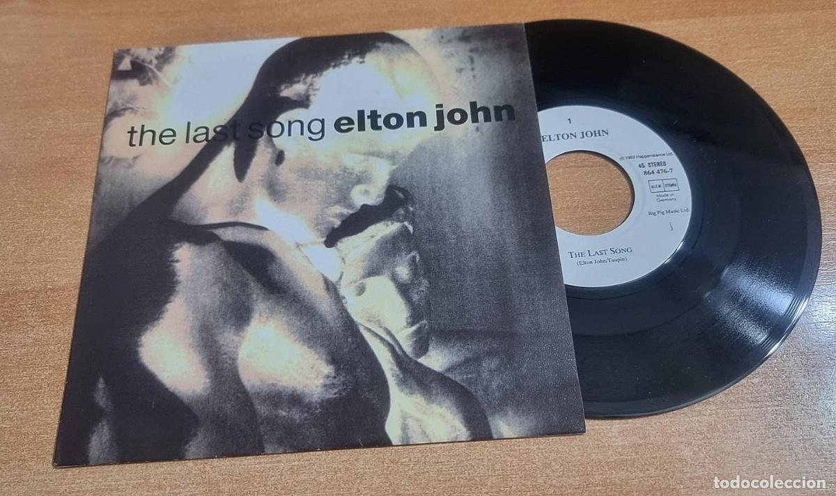 Discos de vinilo: ELTON JOHN The last song 7&rdquo; SINGLE VINILO DEL A&Ntilde;O 1992 ALEMANIA CONTIENE 2 TEMAS