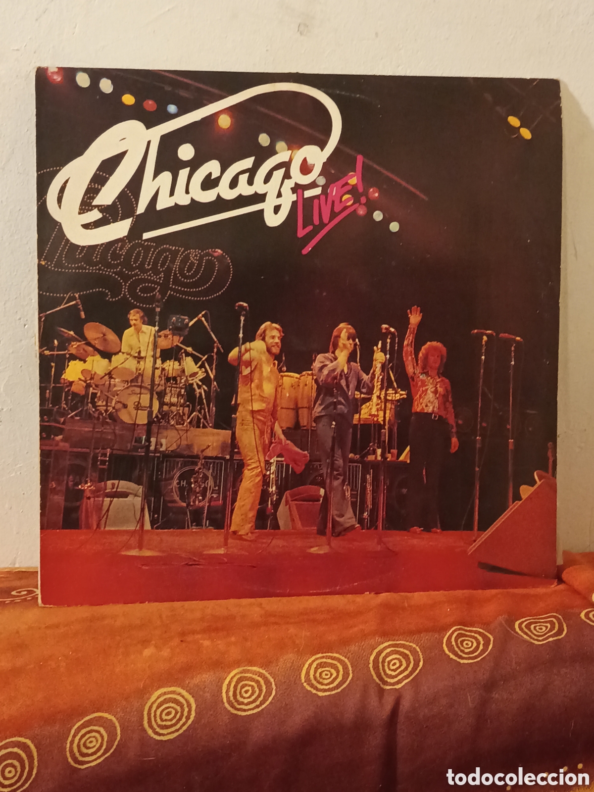 Vinyl records: CHICAGO LIVE, EDICION PORTUGUESA 1984