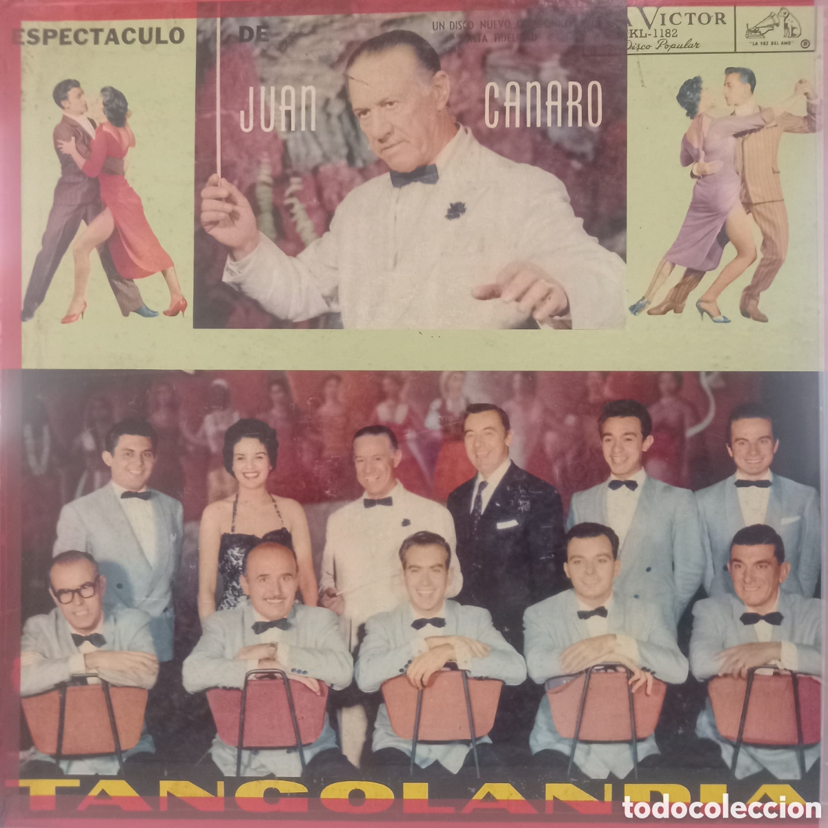 Discos de vinilo: Lp Musica Tango Juan canaro Francisco sus leyva Roberto arrieta Roberto vilches Tangos garufa