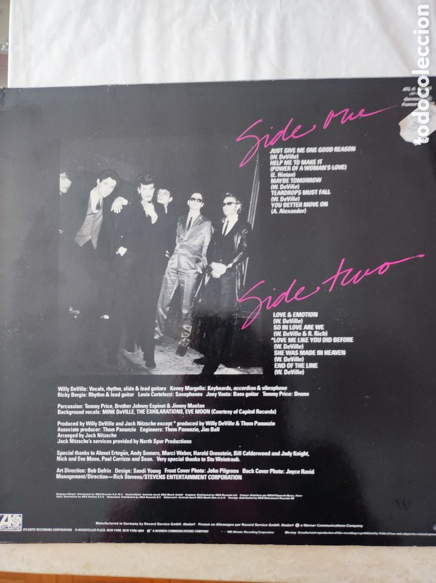 Discos de vinilo: MINK DEVILLE - COUP DE GRACE - Foto 2