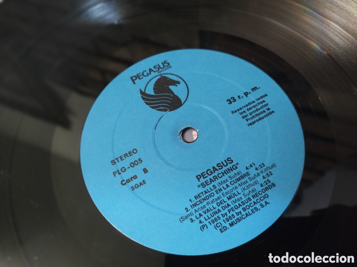 Discos de vinilo: disco de vinilo &rdquo;Searching&rdquo; de Pegasus (1985) - Foto 5