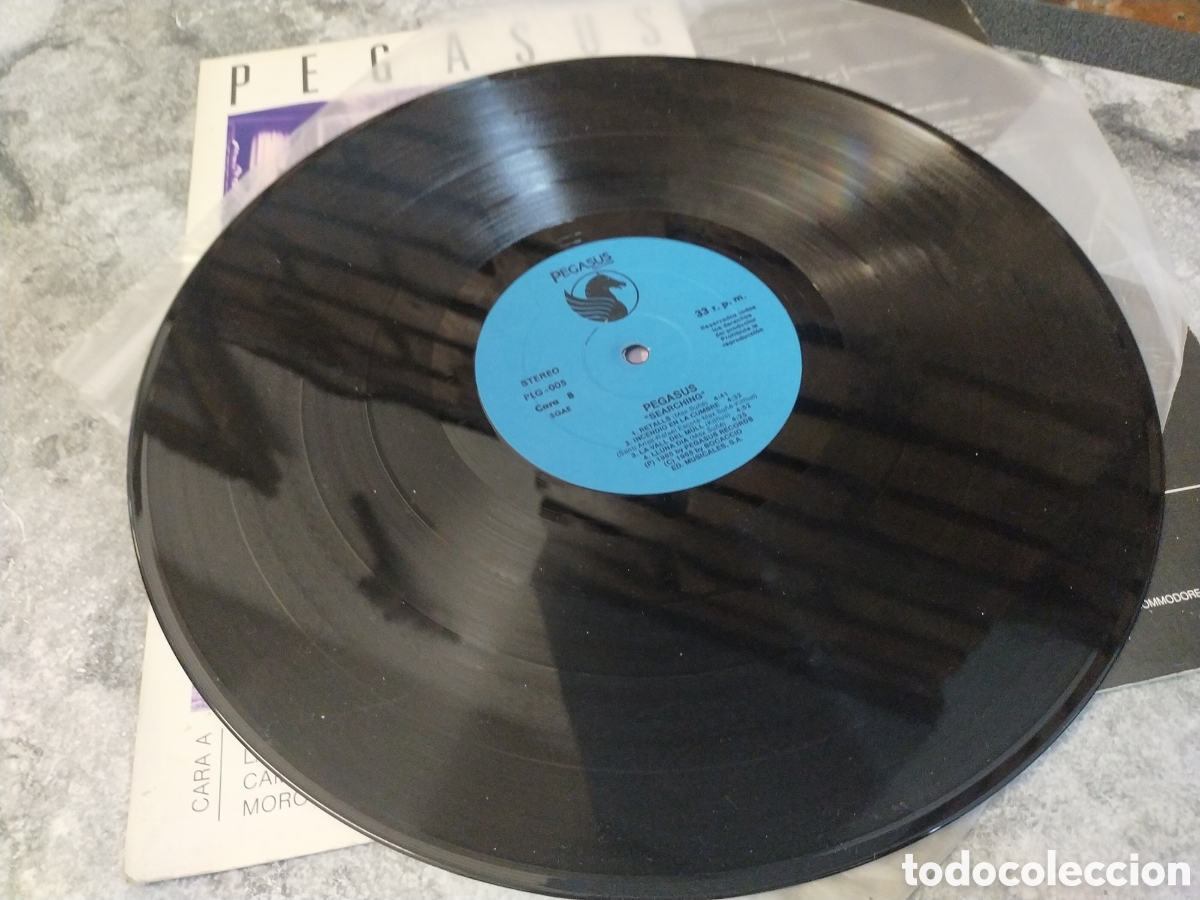 Discos de vinilo: disco de vinilo &rdquo;Searching&rdquo; de Pegasus (1985) - Foto 6