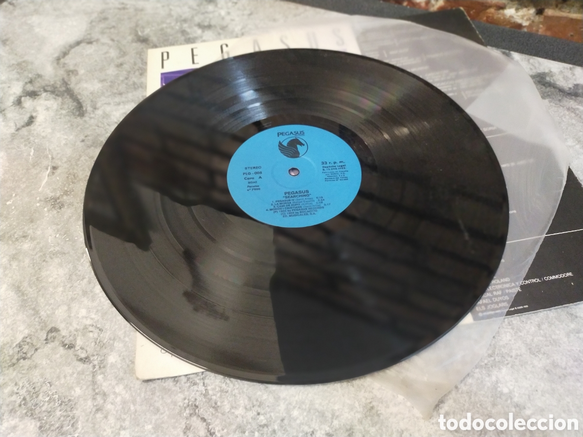 Discos de vinilo: disco de vinilo &rdquo;Searching&rdquo; de Pegasus (1985) - Foto 7
