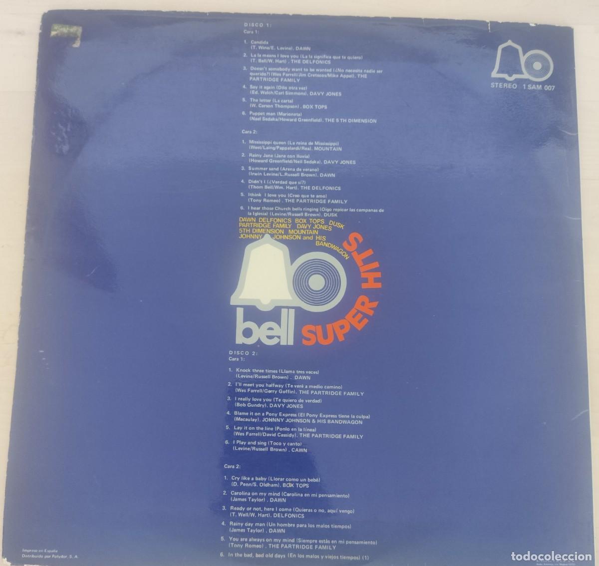 Discos de vinilo: Bell Super Hits -2xlp-Espa&ntilde;a-1972 - Foto 2