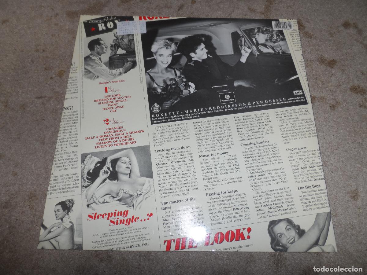 Discos de vinilo: ROXETTE - LOOK SHARP (SPAIN 1989) - Foto 2