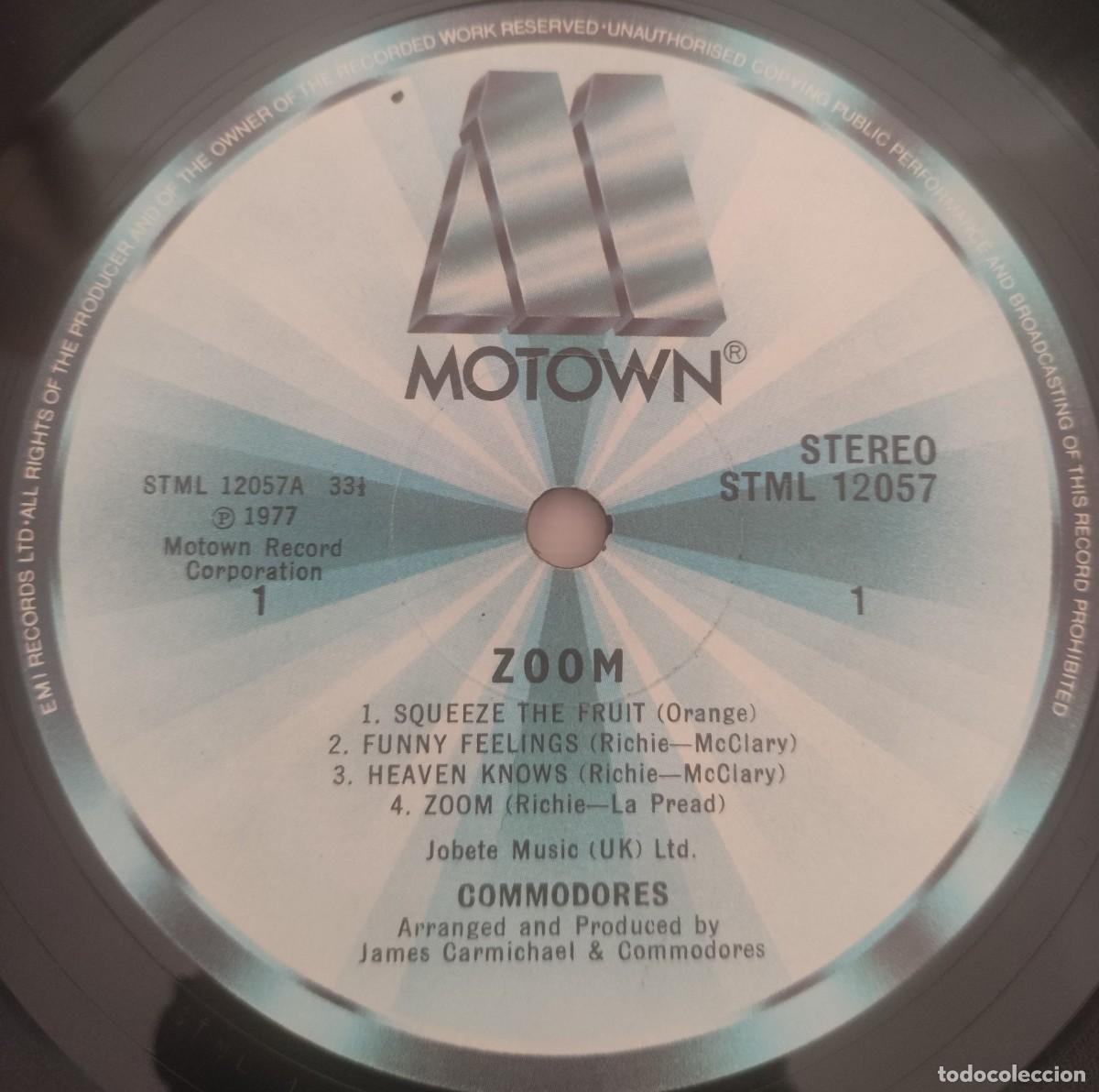 Discos de vinilo: Commodores-Zoom-UK-1977 - Foto 3