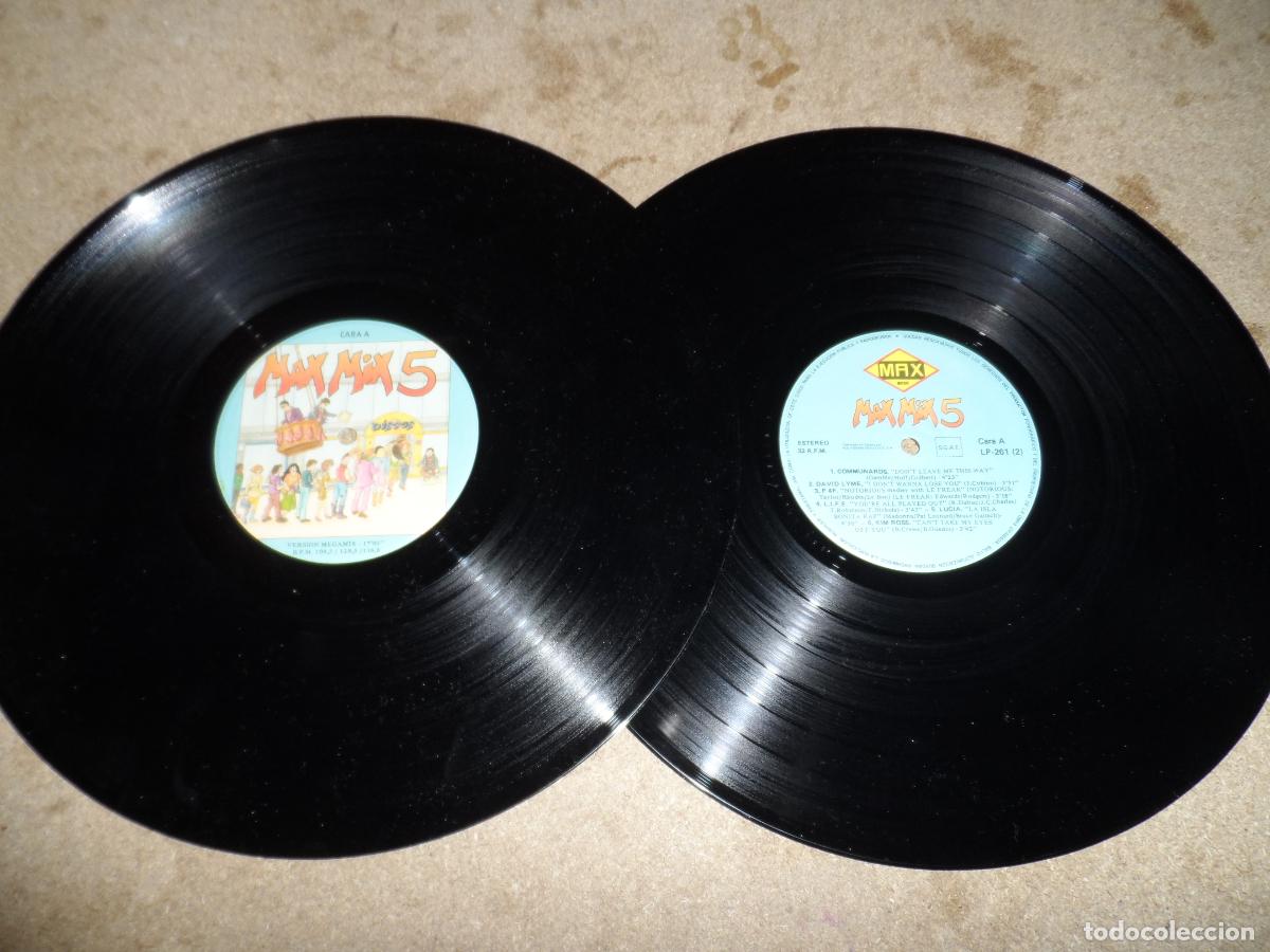 Discos de vinilo: Varios - Max Mix 5 (1 Parte) (SPAIN 1987) (2 LPS) - Foto 4