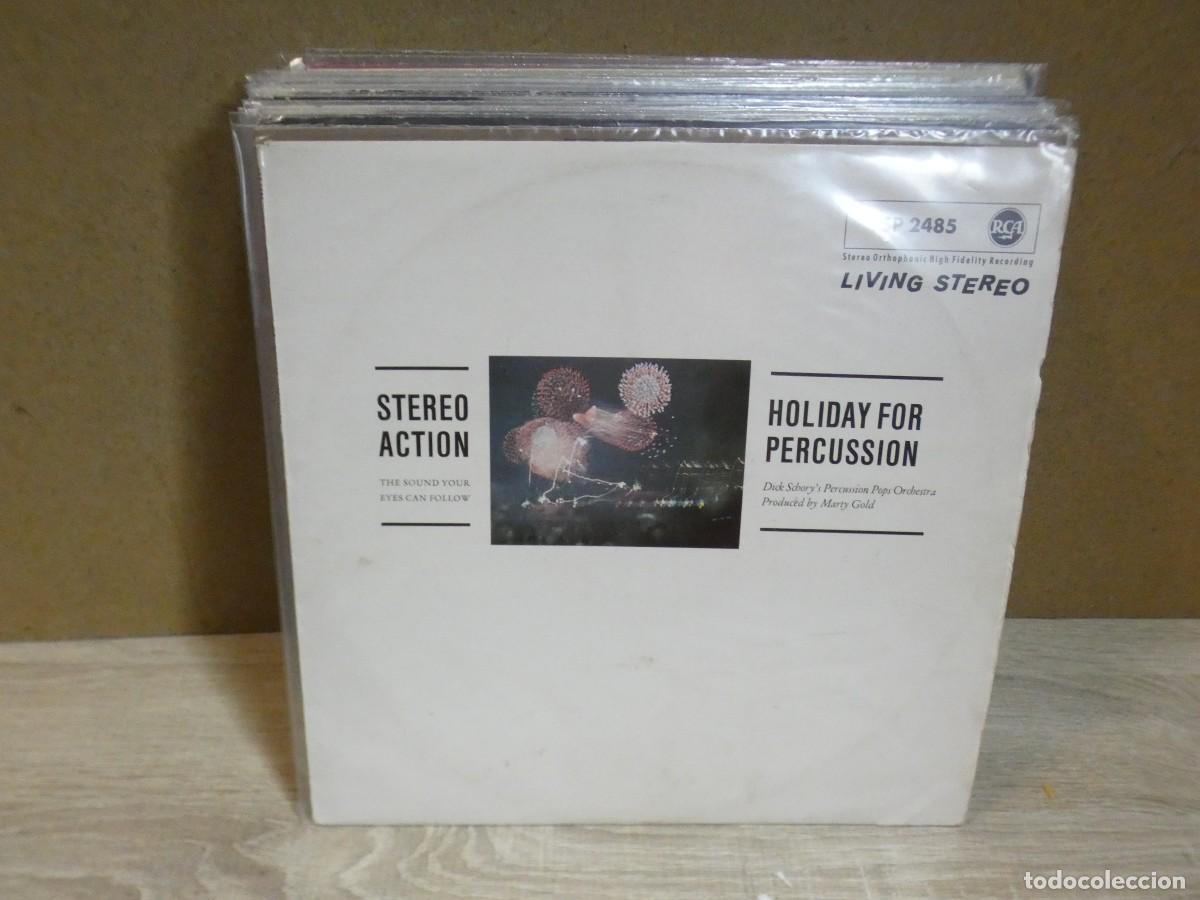 Vinyl-Schallplatten: ARKANSAS1980 BOXX801 VINILO BUEN ESTADO STEREO ACTION HOLIDAY FOR PERCUSSION