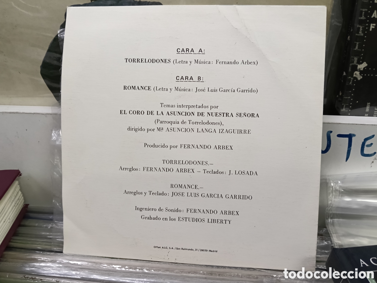 Discos de vinilo: Fernando arbex single Torrelodones 1986 - Foto 2