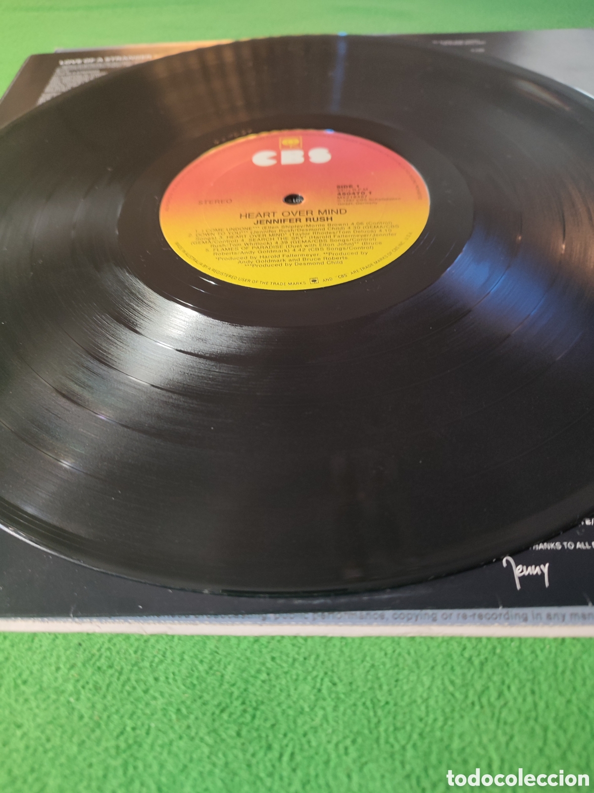 Discos de vinilo: Jennifer Rush - Heart over mind 1987 - Foto 3