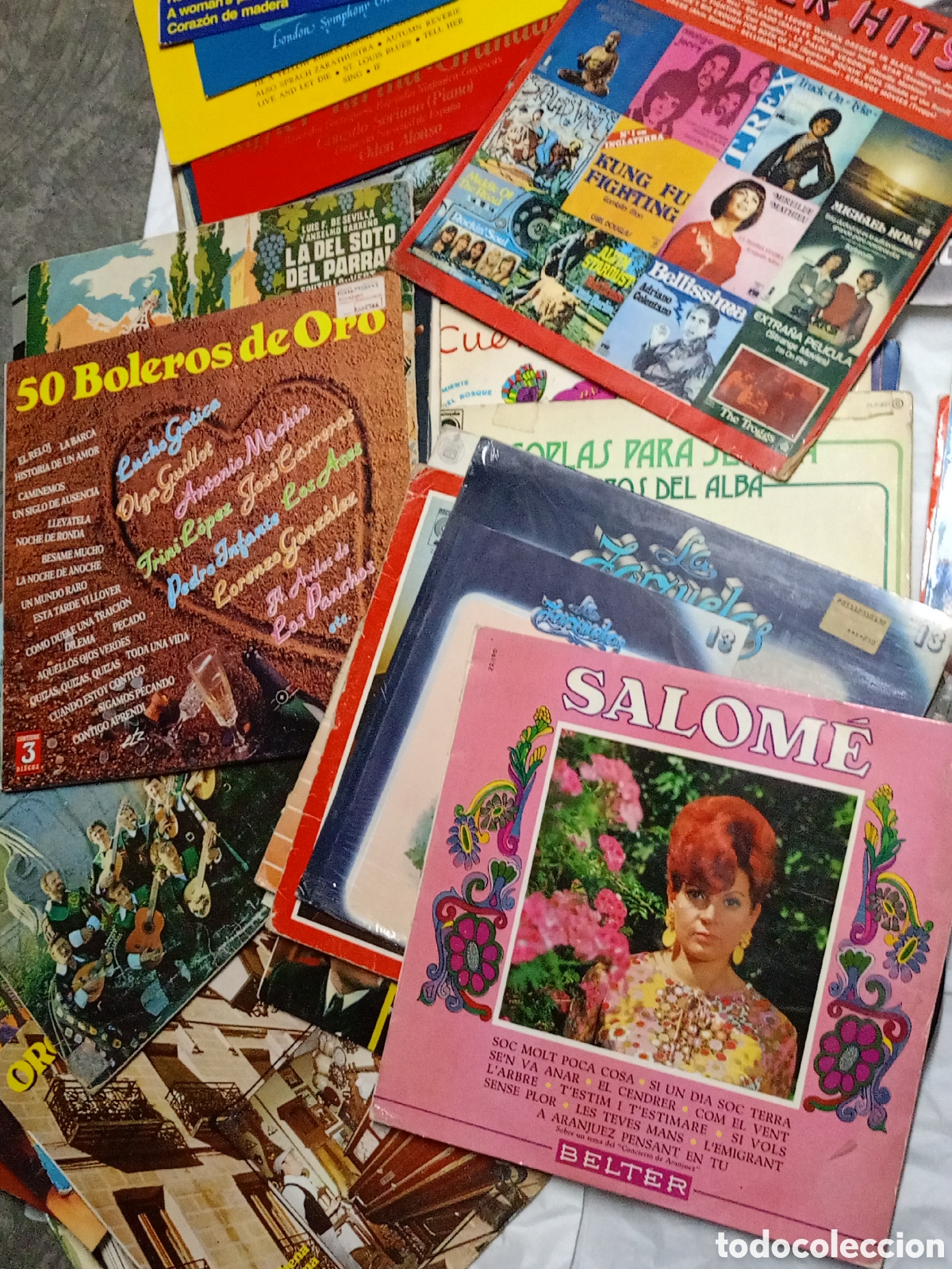 Discos de vinil: Grand&iacute;simo lote de 52 vinilos LPS m&uacute;sica variada a&ntilde;os 70 cl&aacute;sica francesa espa&ntilde;ola jazz blues