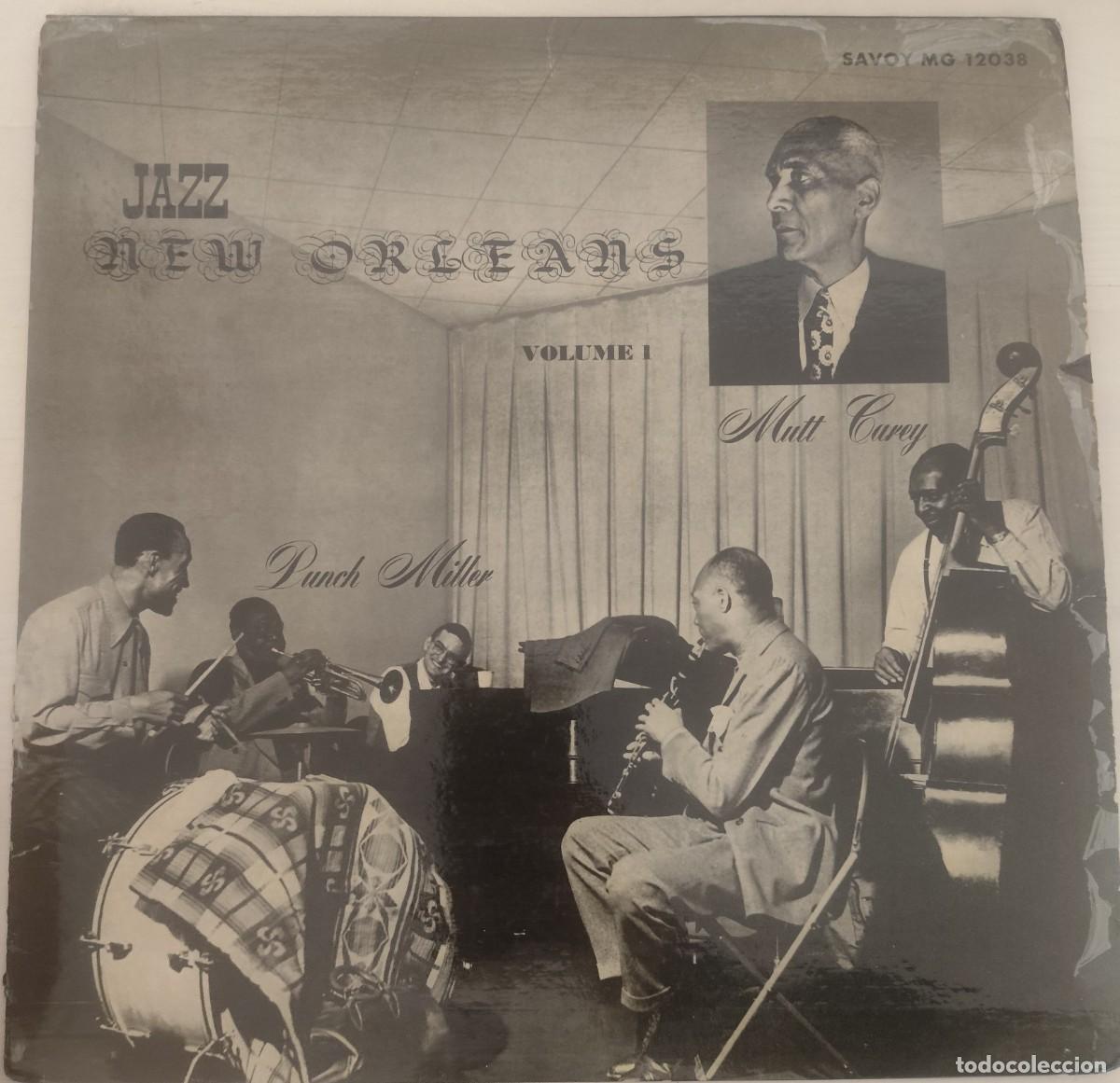 Discos de vinil: Jazz-New Orleans-Vol 1-Punch Miller &Mutt Carey-USA 1955