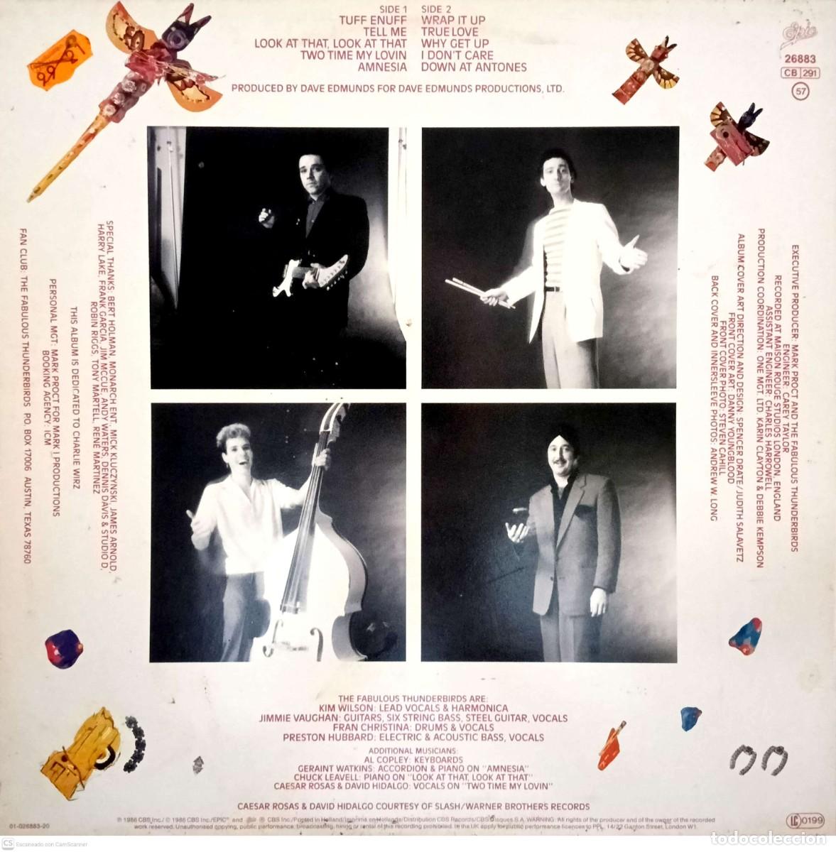 Discos de vinilo: The Fabulous Thunderbirds &ndash; Tuff Enuff - Foto 2