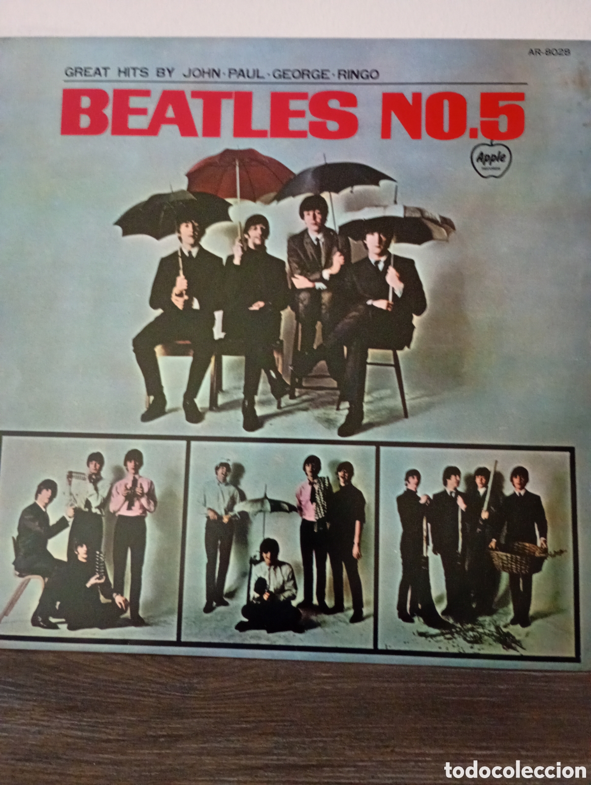 Discos de vinil: The Beatles, NO. 5 &rdquo;Raro&rdquo; 1976. Edici&oacute;n japonesa con encarte.