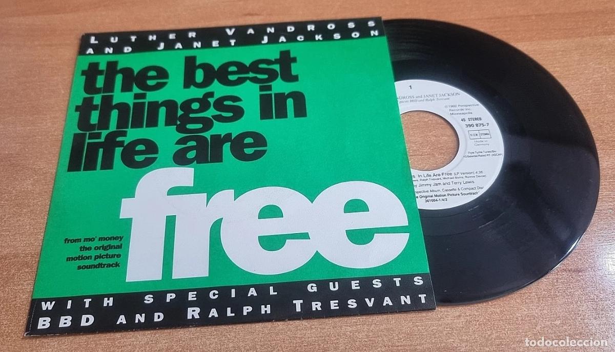 Discos de vinilo: JANET JACKSON & LUTHER VANDROSS The best things 7&rdquo; SINGLE VINILO 1992 ALEMANIA CONTIENE 2 TEMAS