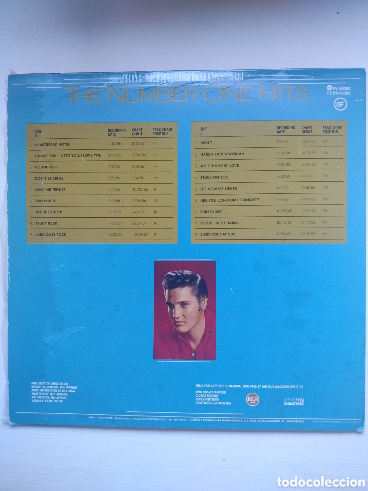 Discos de vinilo: Elvis Presley LP Number One Hits - Foto 2