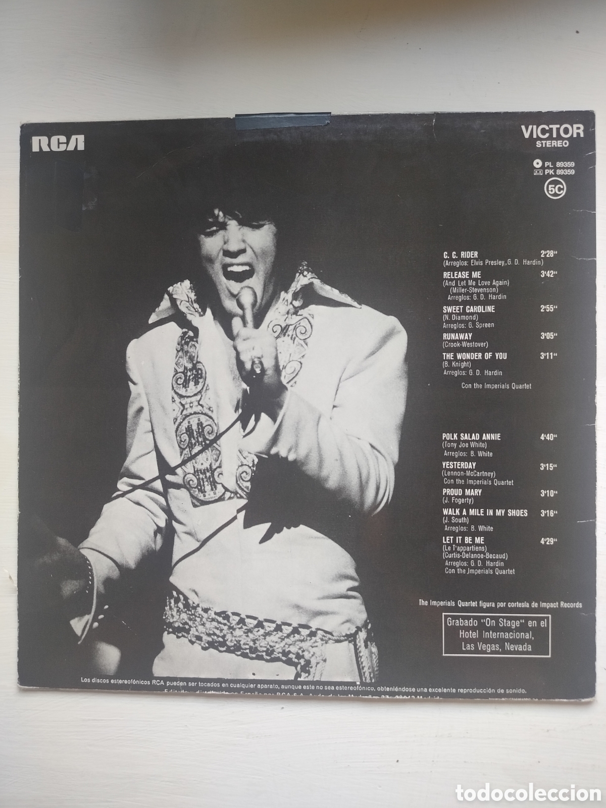 Discos de vinilo: Elvis Presley LP On Stage - Foto 2