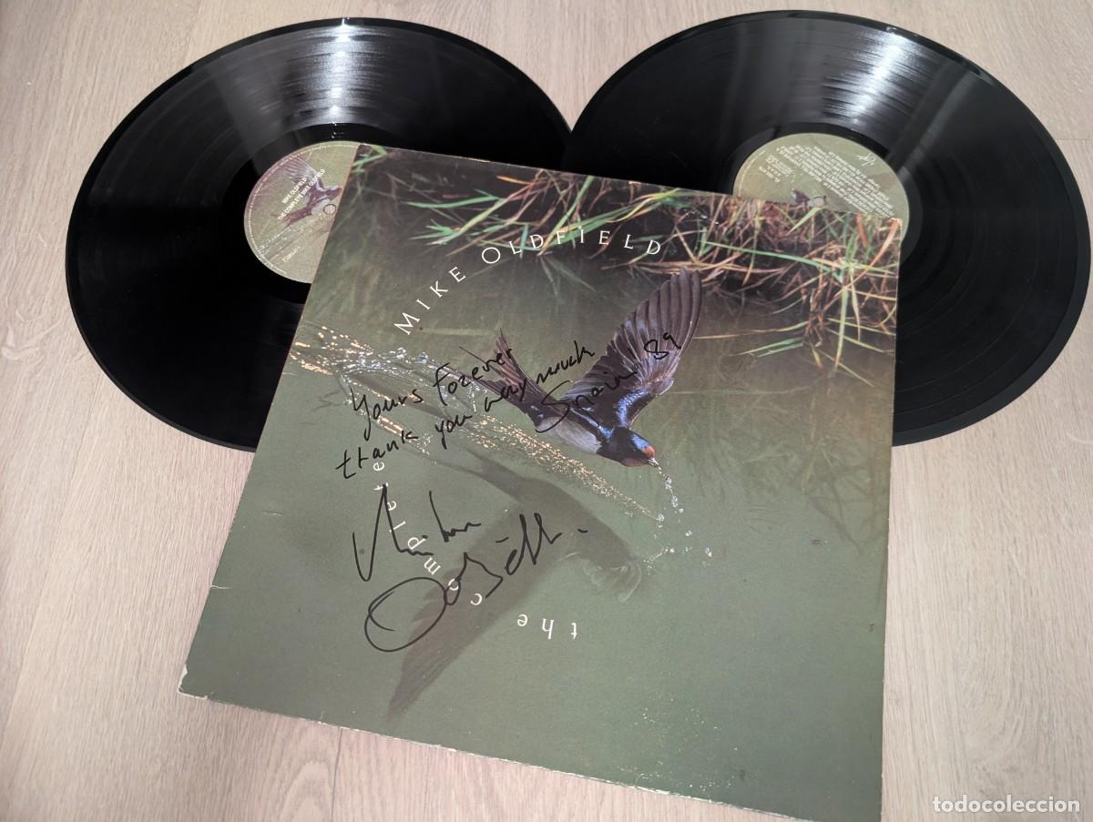 Vinyl records: MIKE OLDFIELD - THE COMPLETE ..2LP&acute;S DE 1&ordf; ED. ESPA&Ntilde;OLA - VIRGIN 1985 GATEFOLD- FIRMADO Y DEDICADO