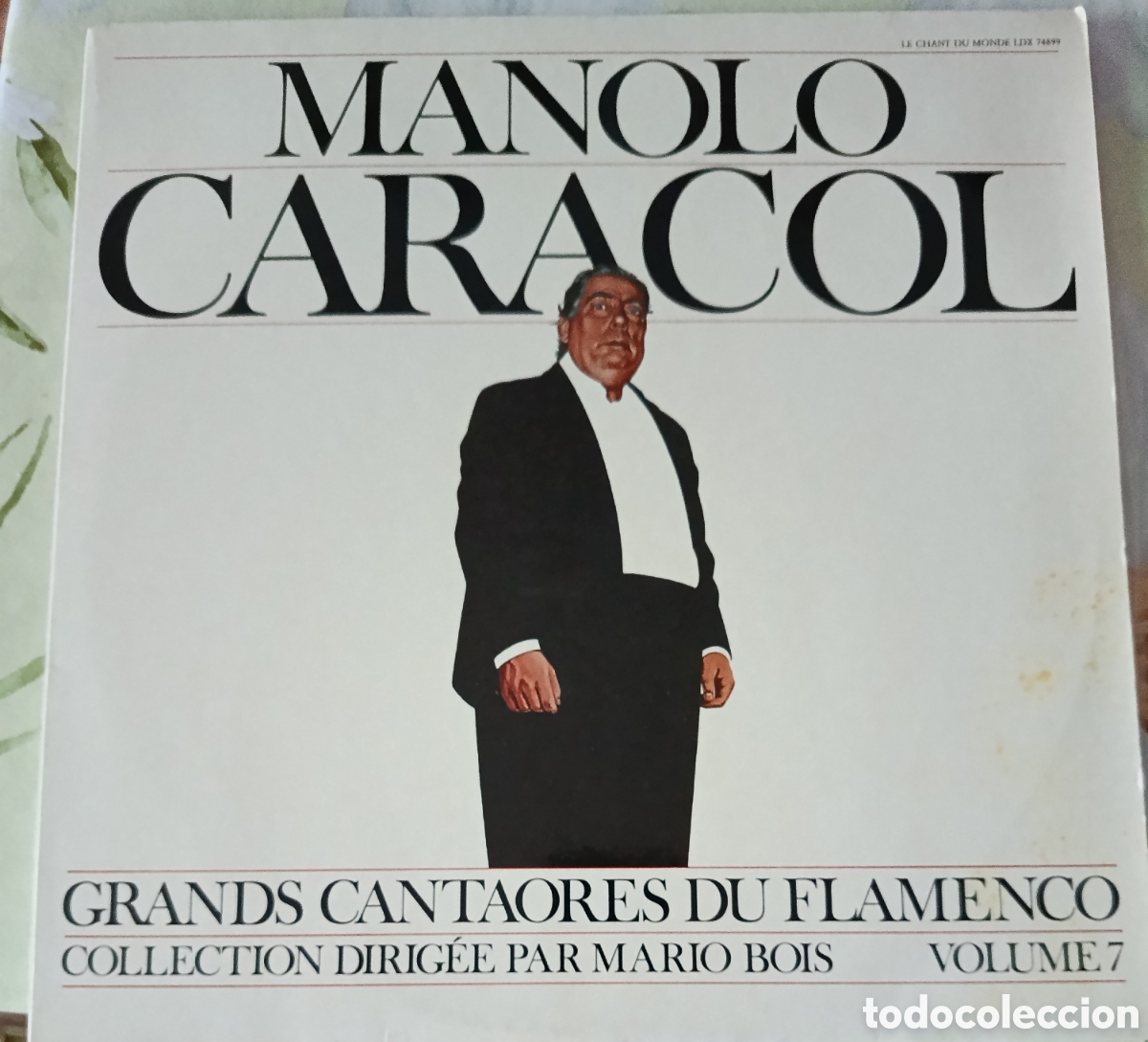 Disques de vinyle: Manolo Caracol lp sello La Chat du Monde editado en Francia.