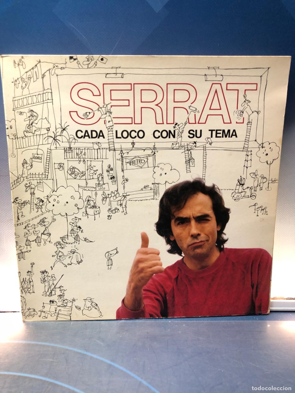Dischi in vinile: Vinilo, Lp, Serrat, Cada Loco Con Su Tema, Ariola, 1983