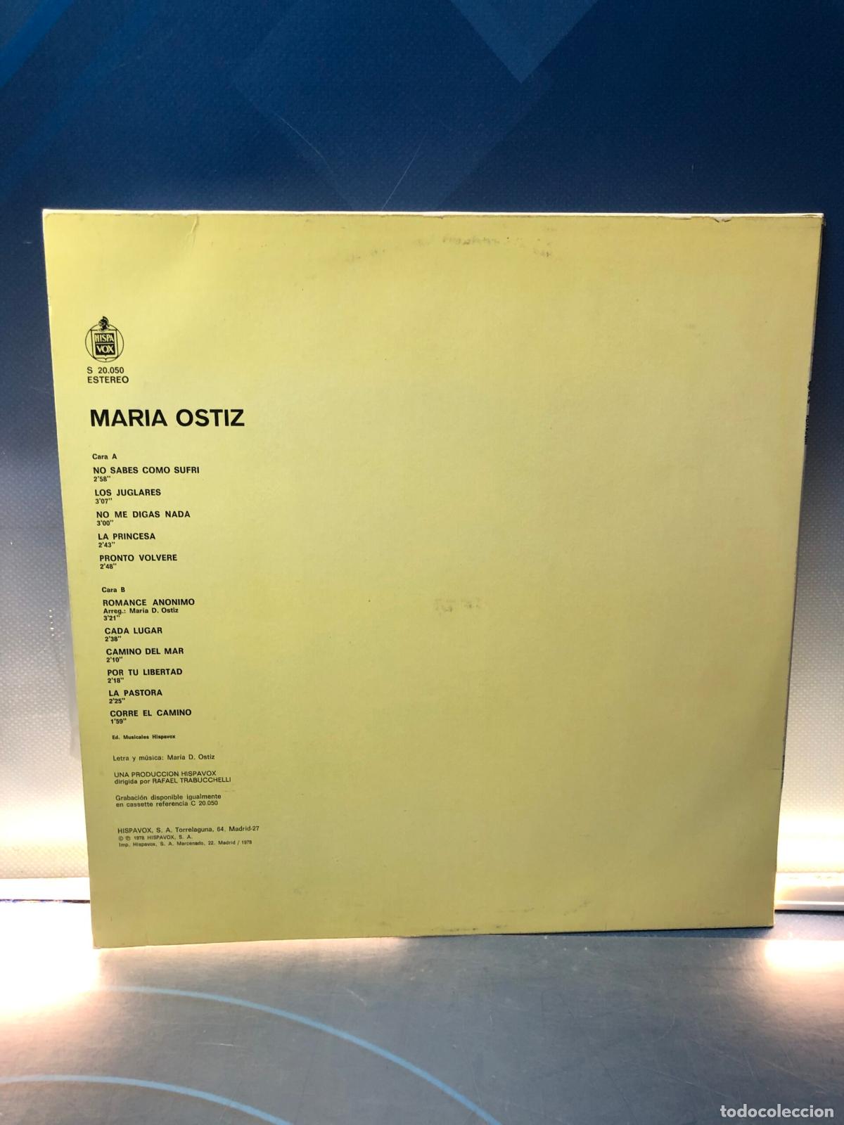 Discos de vinilo: Vinilo, Lp, Maria Ostiz, 1978 - Foto 2