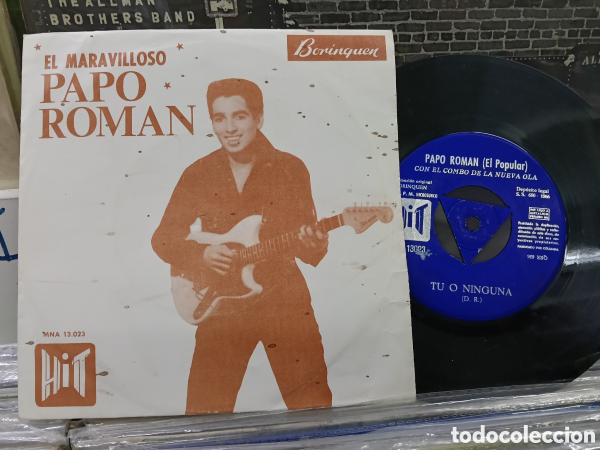 Discos de vinilo: Papo roman single tu o ninguna Espa&ntilde;a 1966