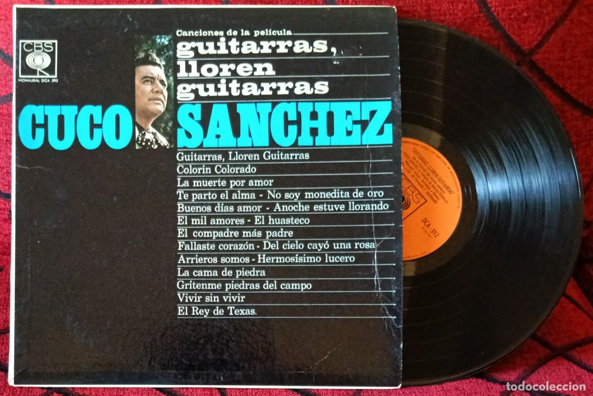 Discos de vinilo: CUCO SANCHEZ Canciones De La Pel&iacute;cula Guitarras, Lloren Guitarras COSTA RICA LP VINILO