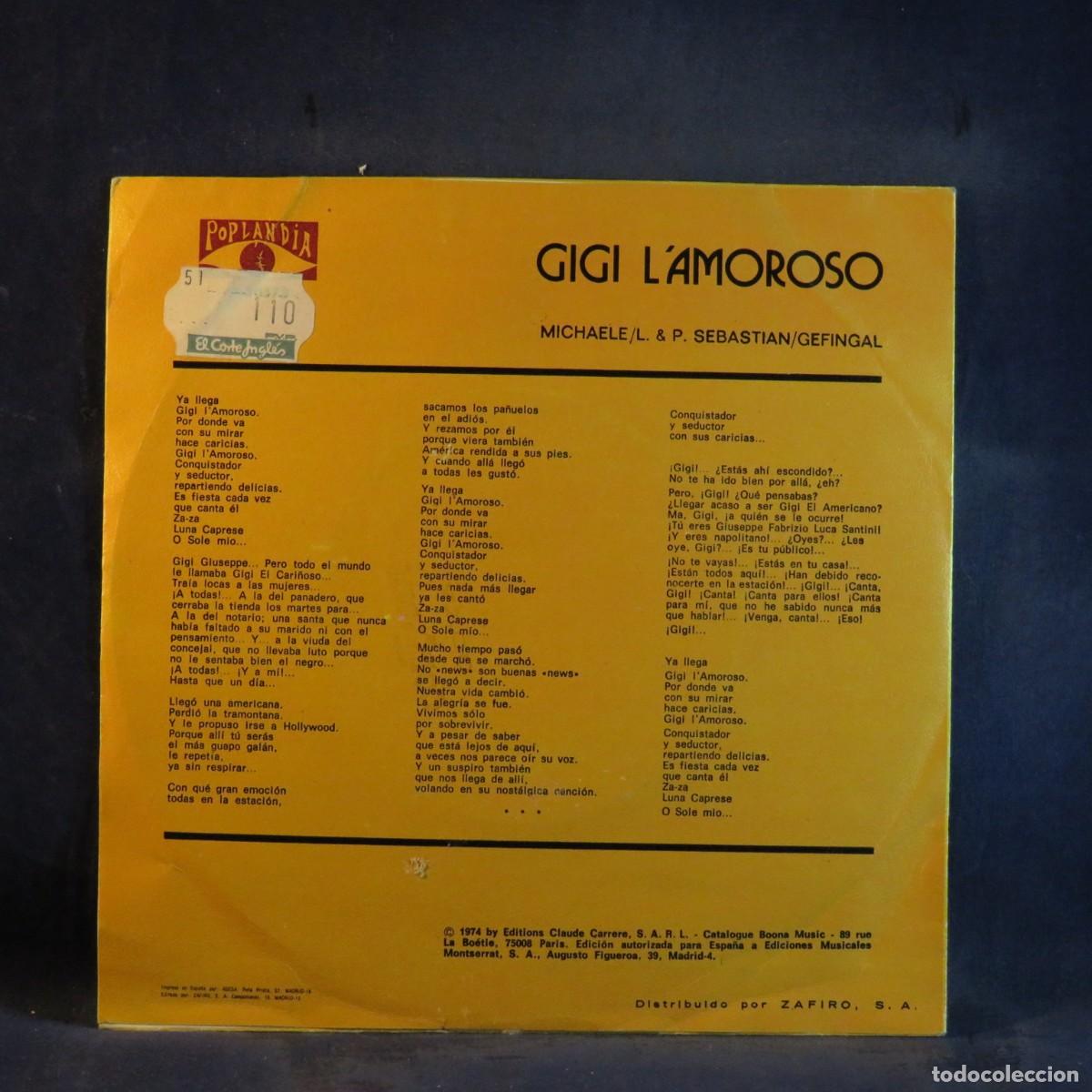 Discos de vinilo: DALIDA &ndash; GIGI LAMOROSO - SINGLE - Foto 2