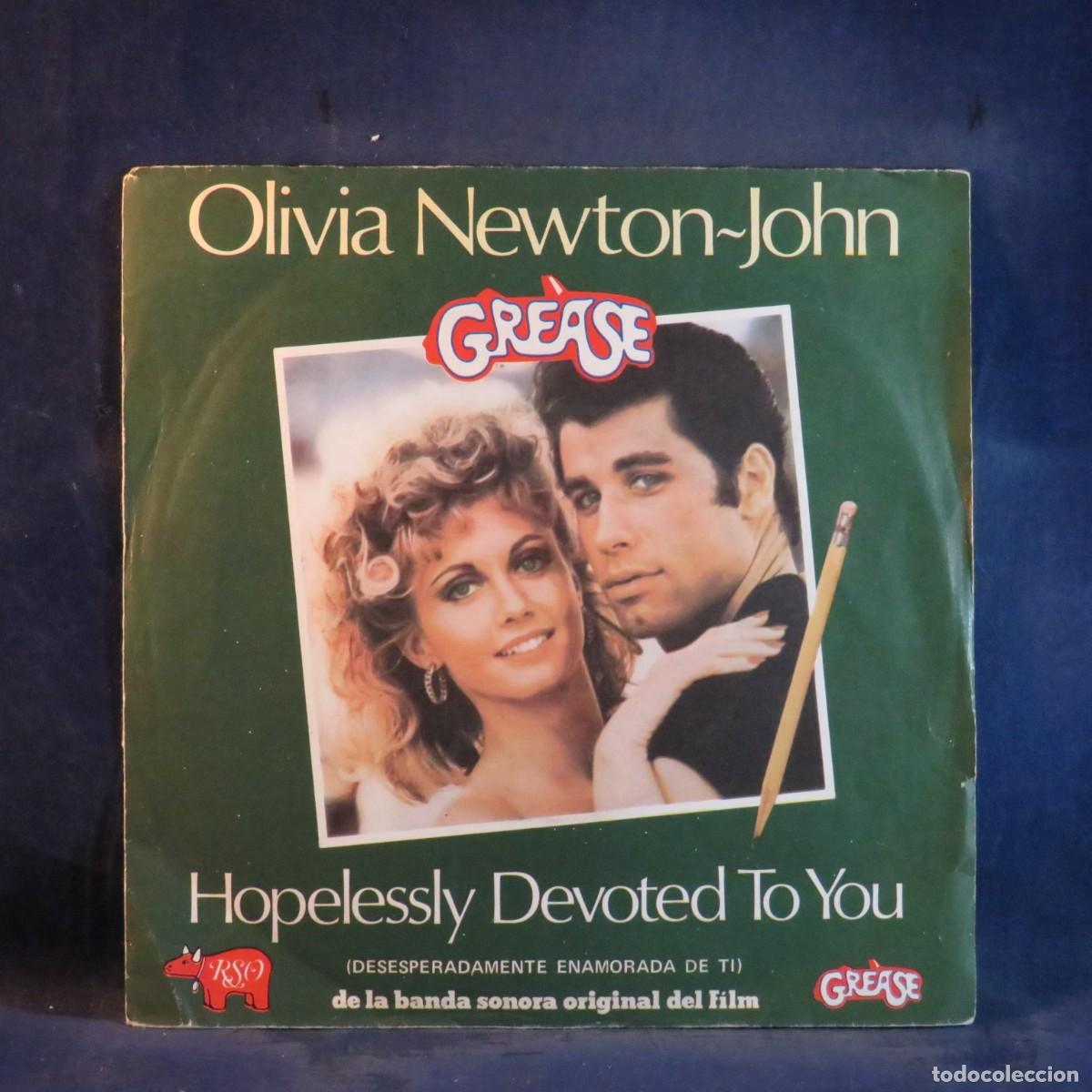 Discos de vinil: OLIVIA NEWTON-JOHN &ndash; HOPELESSLY DEVOTED TO YOU - SINGLE