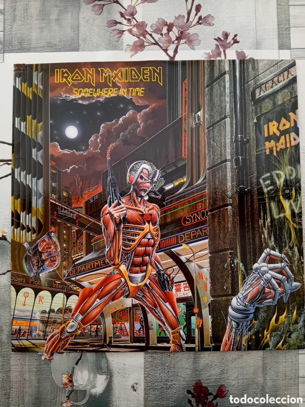 Discos de vinilo: IRON MAIDEN. SOMEWHERE IN TIME. USA 1986