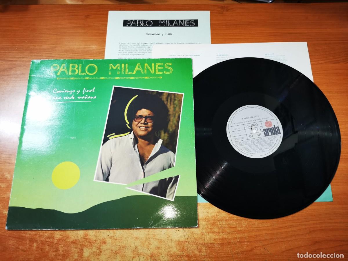 Discos de vinilo: PABLO MILANES Comienzo y final LP VINILO DEL A&Ntilde;O 1985 CON ENCARTE Y HOJA PROMO CONTIENE 10 TEMAS