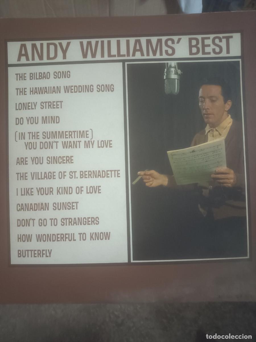 Disques de vinyle: DISCO LP ANDY WILLIAM,S BEST,( original USA)