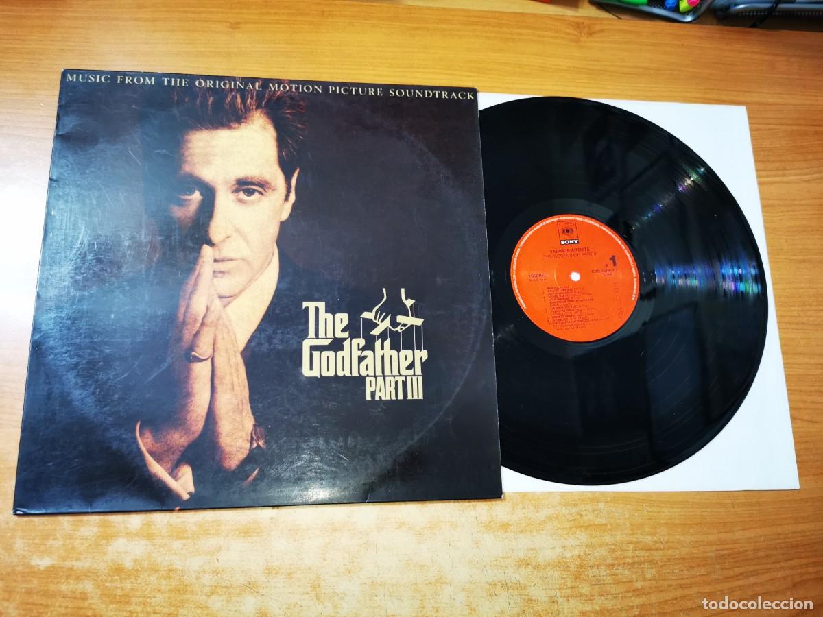 Vinyl records: THE GODFATHER PART III BANDA SONORA LP VINILO DEL A&Ntilde;O 1990 CON SELLO PROMO CONTIENE 17 TEMAS