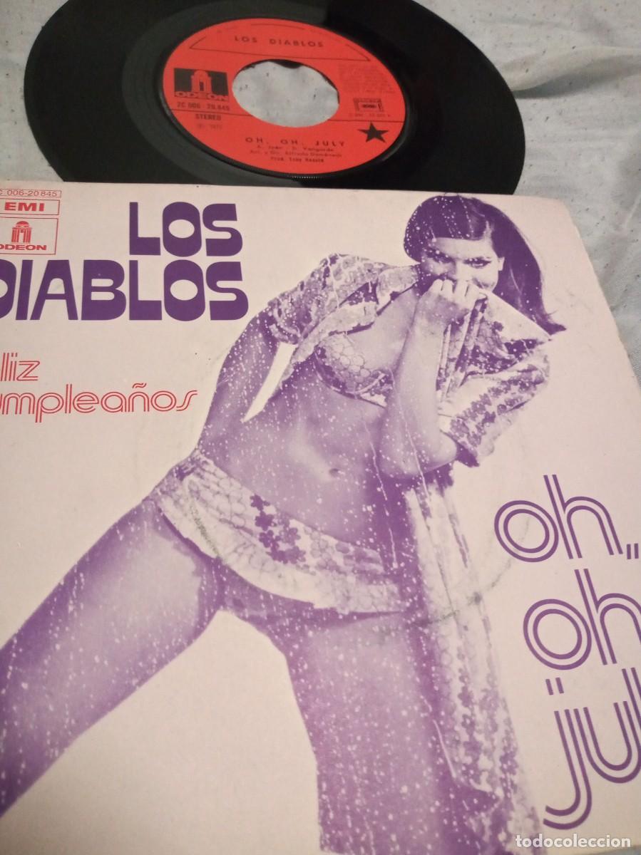 Discos de vinilo: LOS DIABLOS - OH OH JULY - SINGLE ED. FRANCIA