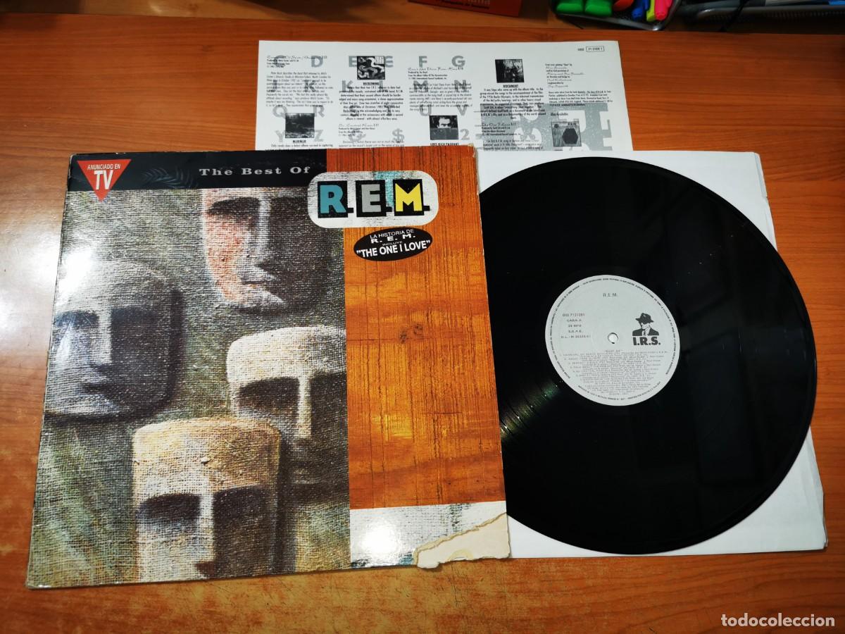 Discos de vinilo: R.E.M. The best of R.E.M. REM LP VINILO DEL A&Ntilde;O 1991 CON ENCARTE ESPA&Ntilde;A CONTIENE 14 TEMAS