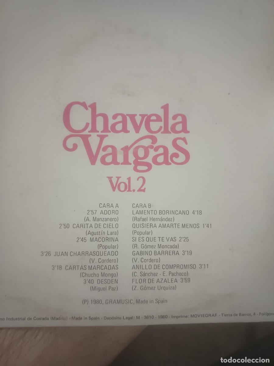 Discos de vinilo: DISCO LP CHAVELA VARGAS VOL.2 - Foto 2